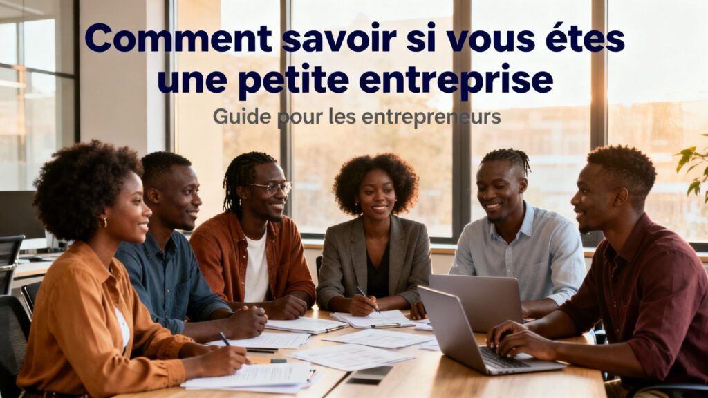 "Comment savoir si vous êtes une petite entreprise"%% avec des noirs et%%%% avec du texte%%